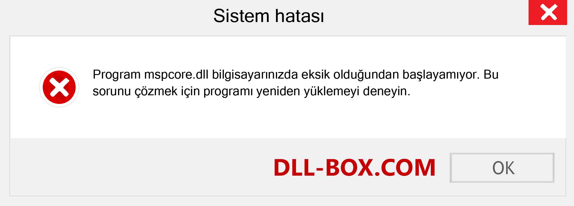 mspcore.dll dosyası eksik mi? Windows 7, 8, 10 için İndirin - Windows'ta mspcore dll Eksik Hatasını Düzeltin, fotoğraflar, resimler